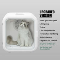 HKM-743507 Automatic Smart Pet Dryer Box for Cats and Dogs - Multifunctional Eco-Friendly Hair Drying Cabinet, 110-220V