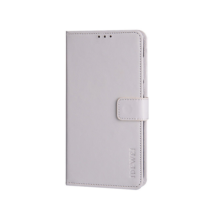HKM-743507 Flip Style PU Holster Bracket Protective Sleeve with Crazy Horse Pattern