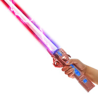 HKM-743507 Retractable LED Sound Laser Sword Toy for Kids - Light Up Cosplay Accessory