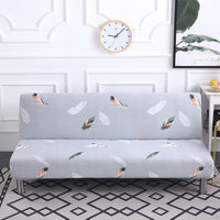 HKM-743635 Striped All-in-One Sofa Cover with Elastic Stay-Put Design and Pillowcases