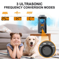 HKM-7436861 Outdoor Intelligent Anti-Barking Device with Multi-Directional Ultrasound, Waterproof IPX5, 15m Range