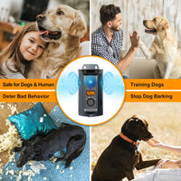 HKM-7436861 Outdoor Intelligent Anti-Barking Device with Multi-Directional Ultrasound, Waterproof IPX5, 15m Range