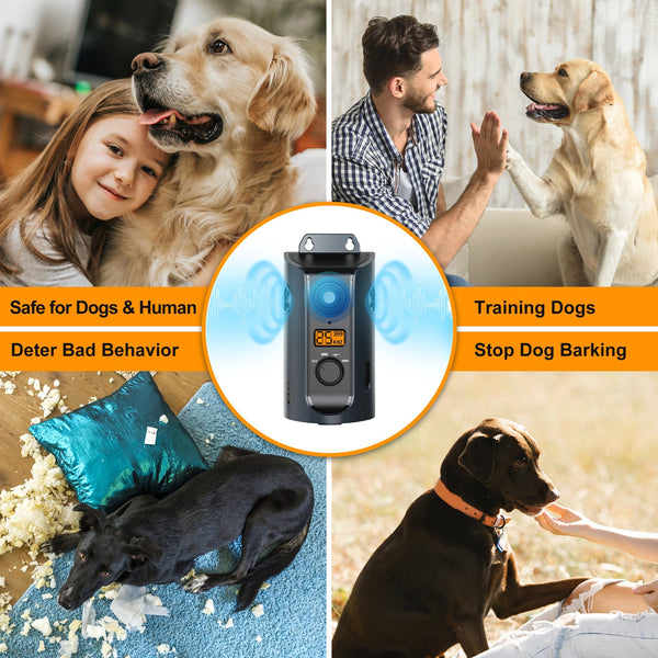 HKM-7436861 Outdoor Intelligent Anti-Barking Device with Multi-Directional Ultrasound, Waterproof IPX5, 15m Range