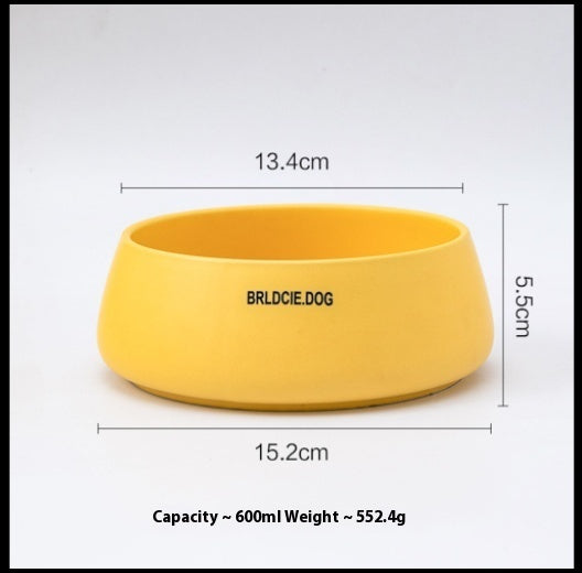 HKM-7437373 Pet Ceramic Drinking Bowl in Various Matte Colors
