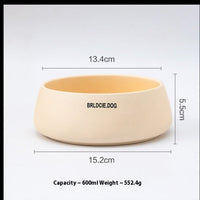 HKM-7437373 Pet Ceramic Drinking Bowl in Various Matte Colors