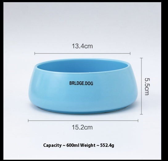 HKM-7437373 Pet Ceramic Drinking Bowl in Various Matte Colors