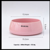 HKM-7437373 Pet Ceramic Drinking Bowl in Various Matte Colors