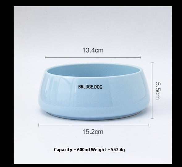 HKM-7437373 Pet Ceramic Drinking Bowl in Various Matte Colors