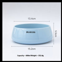 HKM-7437373 Pet Ceramic Drinking Bowl in Various Matte Colors