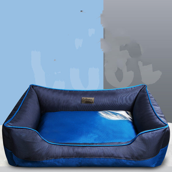 HKM-7437629 Removable and Washable Dog Kennel Pet Bed - 1680 Double Ply Oxford with Anti-Slip Bottom