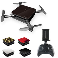 HKM-743763 Foldable Synchronous Arm Quadcopter with 4-Channel Remote Control - Available in Black, Silver, Red, and Camouflage