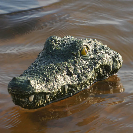 HKM-743827 Remote Control Simulation Crocodile Boat - Dual Motor Outdoor Fun Toy for Ages 6 and Up