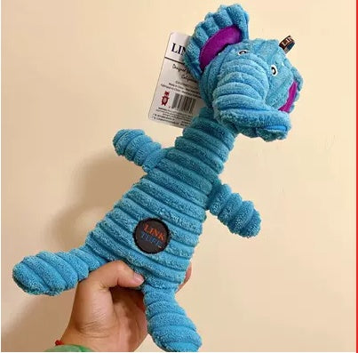 HKM-7438397 Vocal Bite Resistant Plush Monkey Toy for Dogs - Short Plush Material