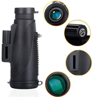 HKM-743955 12X50 Monocular Telescope with Multilayer Coating and BK4 Lens Material