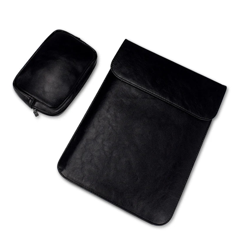 HKM-743955 Premium PU Leather Laptop Sleeve Pouch for MacBook Air/Pro and Retina Models 11-15.4 Inch