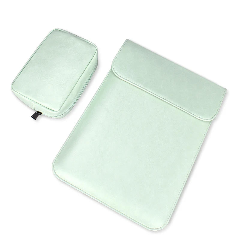 HKM-743955 Premium PU Leather Laptop Sleeve Pouch for MacBook Air/Pro and Retina Models 11-15.4 Inch