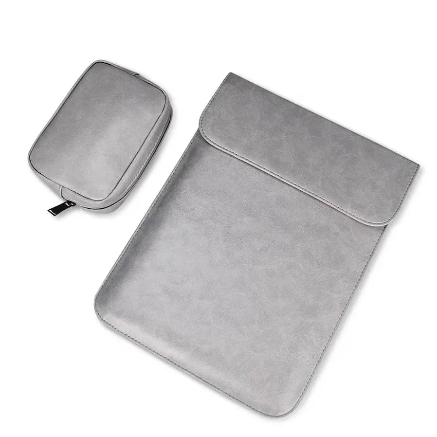 HKM-743955 Premium PU Leather Laptop Sleeve Pouch for MacBook Air/Pro and Retina Models 11-15.4 Inch