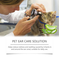 HKM-7441213 Gentle Ear Cleaning Solution for Cats and Dogs ¨C 120ML Ear Wash with Aloe and Jojoba Oil