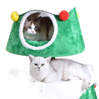 HKM-7442621 Oversized Cute Cat Nest Tree for Climbing and Play - Sisal Material