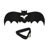 HKM-7443133 Cute Bat Wings Dog Costume with Adjustable Chest Strap and Leash Attachments - S & M Sizes Available
