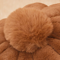 HKM-7443389 Cozy Plush Cat and Dog House with Washable Pumpkin Bag Design
