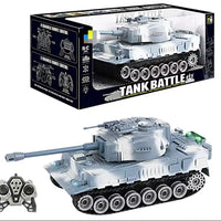HKM-744403 Remote Control Tank Vehicle with Lighting and Music - 2.4G Nine Channel Dual Control for Kids