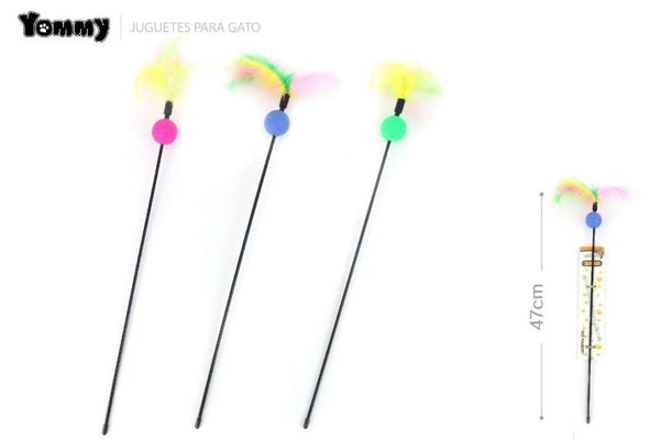 HKM-7444157 Playful Cat Wand with Interactive Toy for Feline Fun