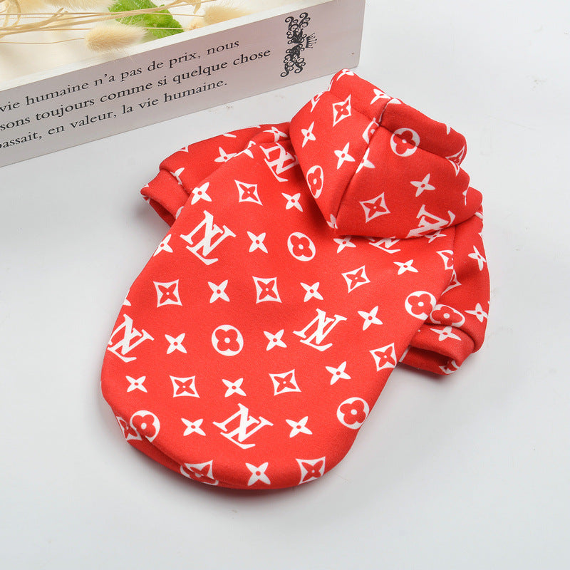 HKM-7444413 Cozy Thickened Cotton Pet Sweater for Autumn and Winter Wear