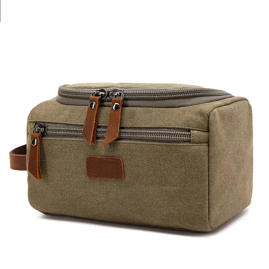 HKM-744467 Retro Leisure Travel Wash Bag for Men and Women - Cosmetic & Storage Organizer in Multiple Colours