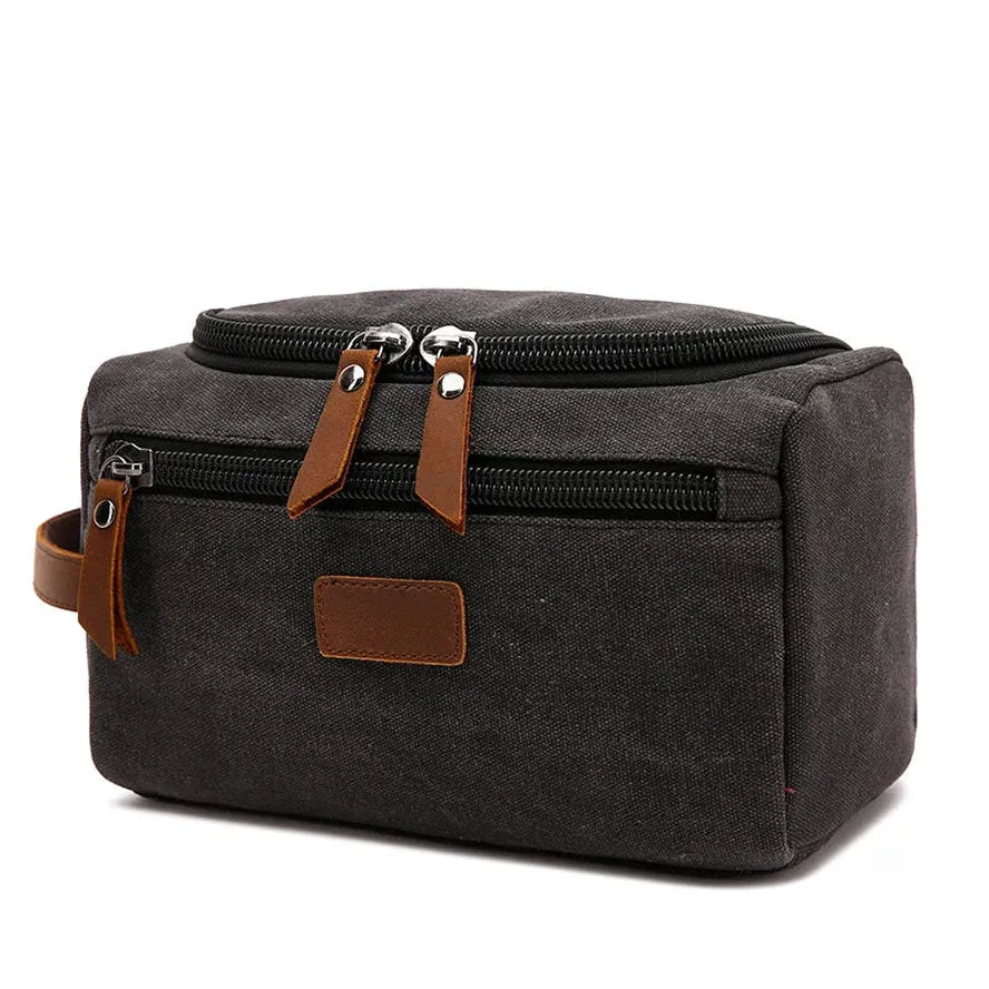 HKM-744467 Retro Leisure Travel Wash Bag for Men and Women - Cosmetic & Storage Organizer in Multiple Colours