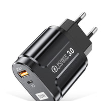 HKM-744467 USB Wall Charger for Huawei and Xiaomi Phones – Available in Multiple Standards (Black & White)