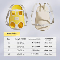 HKM-7445565 Cat Outing Portable Backpack for Pet Travel - Available in Lemon Yellow and Sea Salt Blue