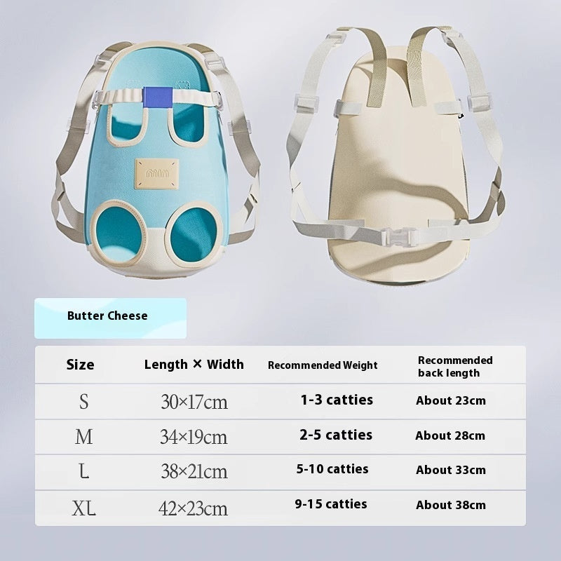 HKM-7445565 Cat Outing Portable Backpack for Pet Travel - Available in Lemon Yellow and Sea Salt Blue