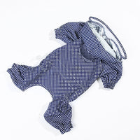 HKM-7445693 Waterproof and Dustproof Four-Legged Casual Clothes in Blue, Apricot, and Pink Dots