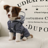 HKM-7445693 Waterproof and Dustproof Four-Legged Casual Clothes in Blue, Apricot, and Pink Dots