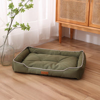 HKM-7446589 Luxury Waterproof Dog Sofa Bed – Scratch and Wear Resistant Pet Cushion, Soft High Rebound Nest for Dogs and Cats