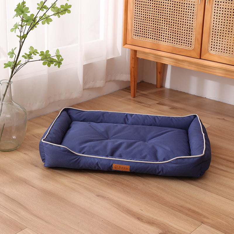 HKM-7446589 Luxury Waterproof Dog Sofa Bed – Scratch and Wear Resistant Pet Cushion, Soft High Rebound Nest for Dogs and Cats