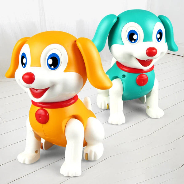 HKM-744659 Electric Interactive Robot Puppy Toy for Kids - Sound Control Walking Dog Simulation Model