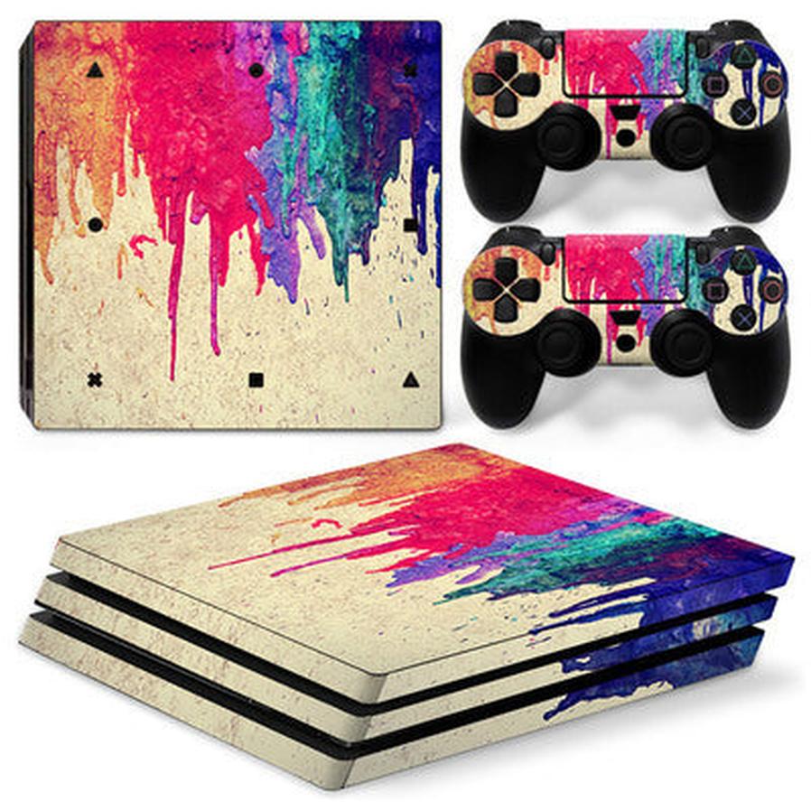HKM-744723 PS4 Pro Console Custom Skin Sticker for Personalization and Protection