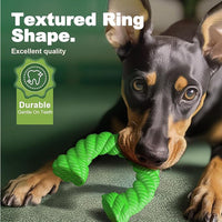 HKM-7447741 Durable Natural Rubber Horseshoe Chew Toy for Aggressive Medium and Large Dogs