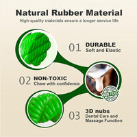 HKM-7447741 Durable Natural Rubber Horseshoe Chew Toy for Aggressive Medium and Large Dogs