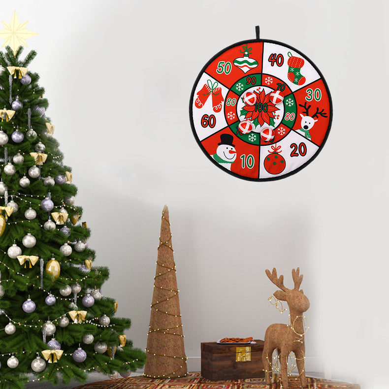 HKM-744851 Christmas Cloth Dart Board Toy Ball - 36CM Fun Holiday Decoration