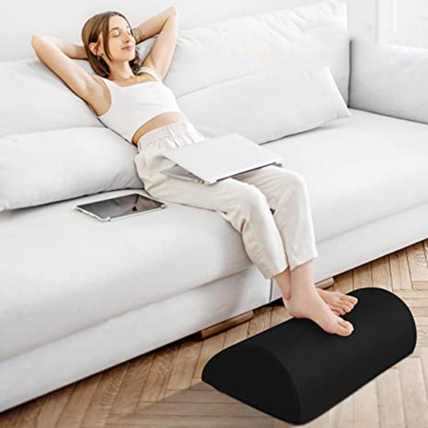 HKM-744851 Memory Foam Non-Slip Semicircle Foot Pillow for Office Use - 42x20x12cm, Available in Multiple Colors