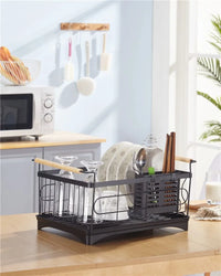HKM-745299 Stainless Steel Kitchen Dish Rack Drainer - Model BKW-1073, Versatile Design for Home and Restaurant Use
