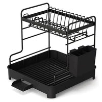 HKM-745299 Stainless Steel Kitchen Dish Rack Drainer - Model BKW-1073, Versatile Design for Home and Restaurant Use