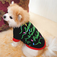 HKM-7453245 Festive Cotton Dog Christmas Costume T-Shirt Vest in Various Sizes
