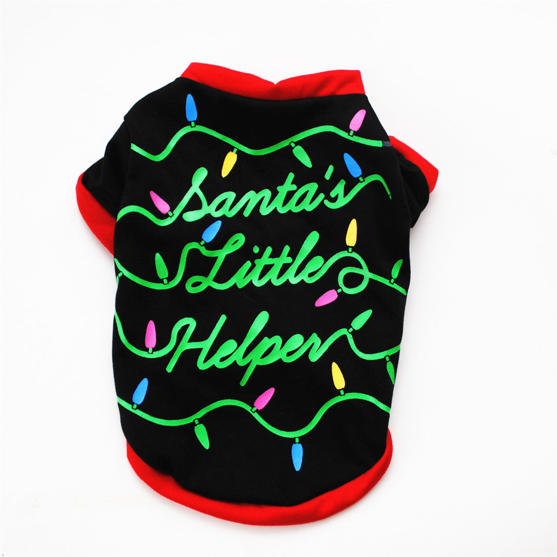 HKM-7453245 Festive Cotton Dog Christmas Costume T-Shirt Vest in Various Sizes