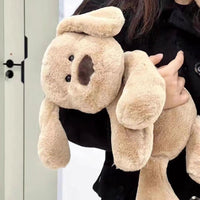 HKM-7454525 Khaki Plush Milk Dog Toy for Infants (0-3 Years) - 55cm Soft Doll