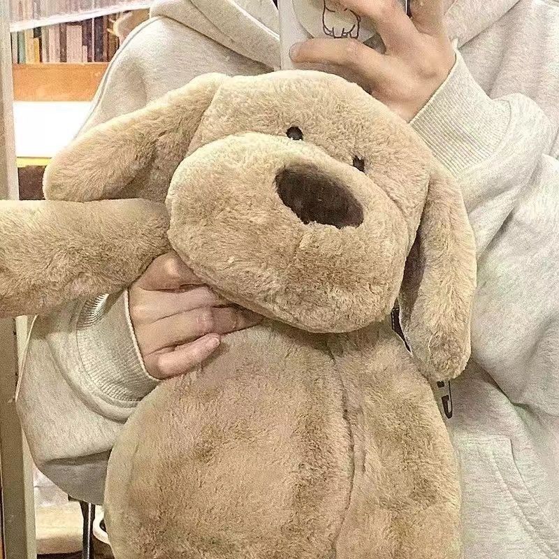 HKM-7454525 Khaki Plush Milk Dog Toy for Infants (0-3 Years) - 55cm Soft Doll