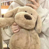 HKM-7454525 Khaki Plush Milk Dog Toy for Infants (0-3 Years) - 55cm Soft Doll